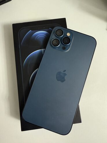 Apple iPhone: IPhone 12 Pro Max, Б/у, 256 ГБ, Pacific Blue, Коробка, 76 %