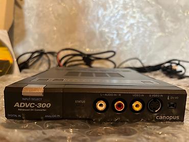 mini dv kamera: Canopus ADVC-300 — peşəkar analoq-rəqəmsal video konvertoru. VHS — 10