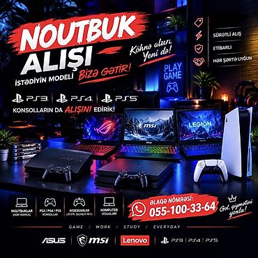 msi notebook: Noutbuk və oyun konsolu alışı xidməti 055-100-33-64 - İstədiyiniz — 1