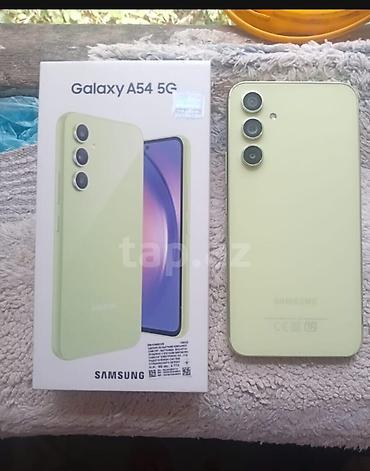 samsung a54: Samsung Galaxy A54 5G, rəng - Yaşıl, İki sim kartlı — 1