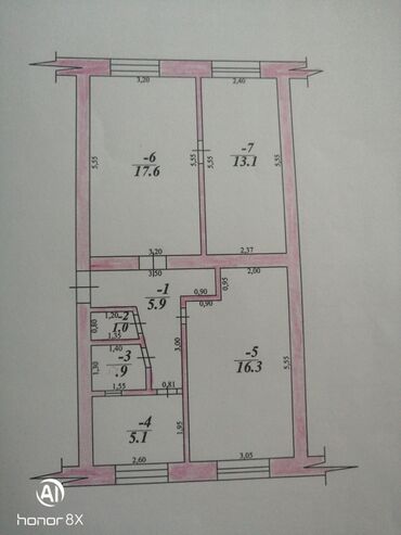 срочно продажа квартира г кызыл кыя микрорайон: 3 комнаты, 83 м², 1 этаж
