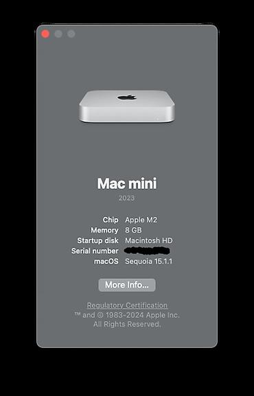 kompi: Mac Mini M2 Cihaz çox az istifadə olunub. Cihaz tam yeni kimi — 2
