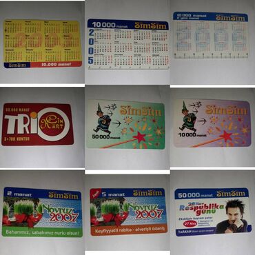 Kolleksiya kartları: Köhnə Kontur Kartları satılır. Kolleksiyonerlər üçün əla seçimdir — 5