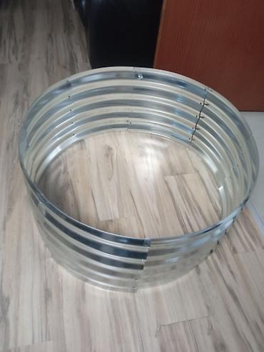 Pocinčani metalni prsten/ograda za baštu - Materijal: pocinkovani