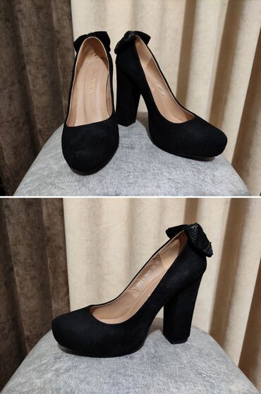 женские туфли с бантами: Туфли 33, цвет - Черный