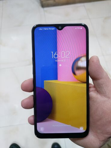 Samsung: Samsung Galaxy A10s, 32 GB, rəng - Qara, Barmaq izi, İki sim kartlı, Face ID