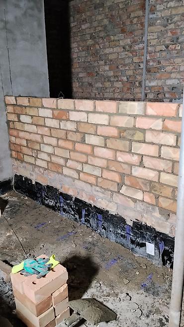 dur plaster: Кирпичная кладка перегородок и стен под ключ Профессионально — 1