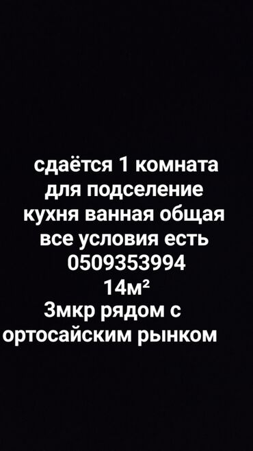 вторичное жилье: 1 комната, Собственник, С подселением, С мебелью полностью