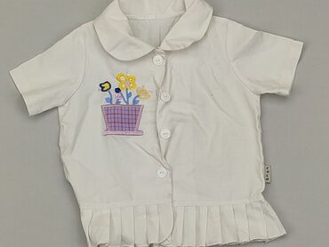 biała krótka bluzka: Blouse, 1.5-2 years, 86-92 cm, condition - Good