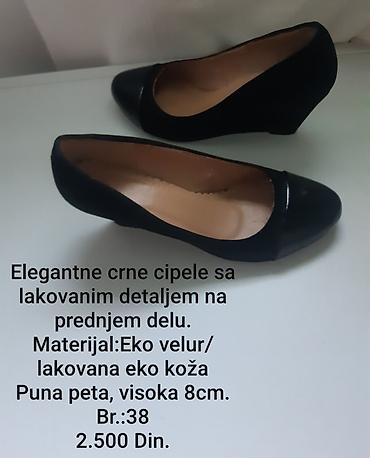 paccioti patike: Elegantne crne cipele sa lakiranim detaljem na prednjem delu — 1