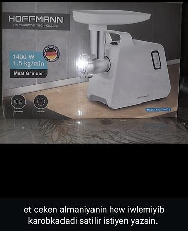 Hoffmann MGW1400 elektrik ətçəkən - Güc: 1400 W - Məhsuldarlıq: 1.5