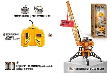 figura u pokretu: Daljinski upravljana igračka – toranjski kran sa rotacijom 360° - — 1