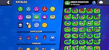 ikona: Brawl Stars hesabı – zəngin kosmetika və kolleksiya Xüsusiyyətlər: - — 7
