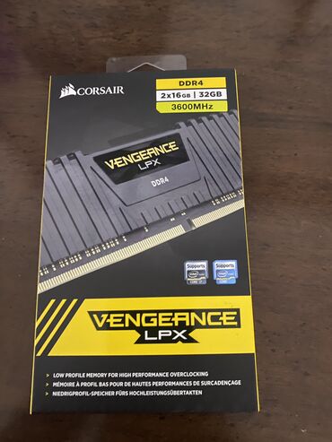 компьютеры 32 гб: Оперативдик эс-тутум, Жаңы, Corsair, 32 ГБ, DDR4, 3600 МГц, ПК үчүн