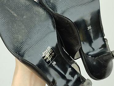 waska stopa: Czarne czółenka damskie typu slingback FOREVER - Rozmiar: 35 — 5