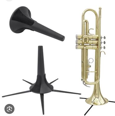 Sintezatorlar: Truba stand Trumpet Trampet Musiqi aləti Yamaha Ibanez Fender