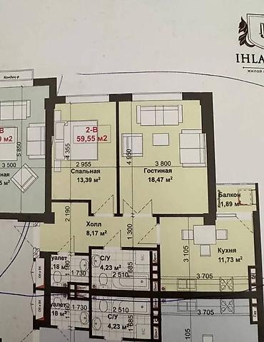 Продажа квартир: 2 комнаты, 60 м², Элитка, 11 этаж, Евроремонт — 8