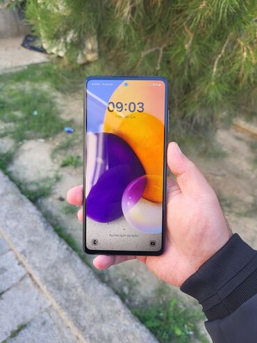 free aparatı: Samsung Galaxy A72, 256 GB, rəng - Qara, Barmaq izi