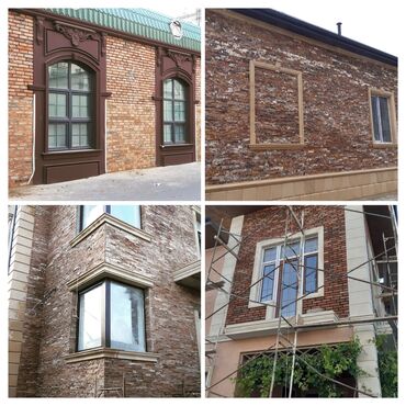 Fasad işləri: Kabançik travertin dekorativni daş usdasi — 9