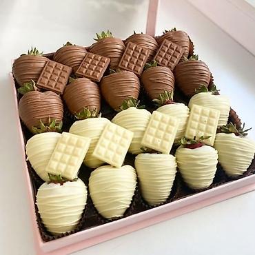 Кондитерские изделия, сладости: Свежая клубника в бельгийском шоколоде — 5