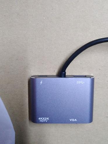 Другие комплектующие: Type-C USB-C Адаптер VGA, совместимый с USB C на 4K HDMI, Тип C, хаб — 4