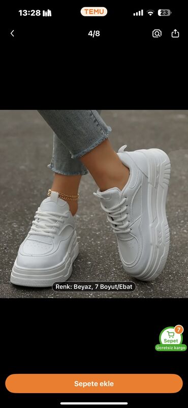 adidas krasofkalar: Adidas, Ölçü: 37, rəng - Ağ, Yeni