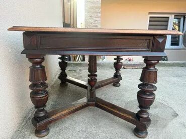 Stilski trpezarijski stolovi: Stari stilski Alt Deutsch trpezarijski sto Stari stilski Alt Deutsch — 4