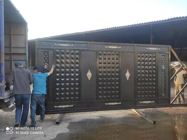 Распашные ворота: Металлические, Механические, Другой бренд, Для гаража, Для частного дома, Со стойками, Оптом, Новый, Бесплатная установка — 6