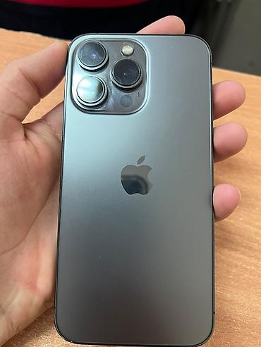IPhone 13 Pro, Б/у, 256 ГБ, Графит, Защитное стекло, Чехол, 74 %