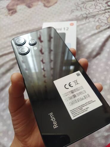 Redmi: Redmi, Redmi 12, Б/у, 256 ГБ, цвет - Черный, 2 SIM