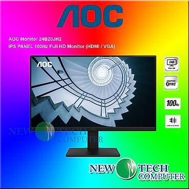 Monitorlar: AOC 24B20JH2/73 IPS 100HZ ✔Mehsul yenidir.Agzi bagli Qutu Texniki — 1