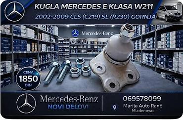 KUGLA MERCEDES E KLASA W211 9 CLS (C219) SL S KLASA | Kugla mercedes