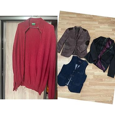 Kişi geyimləri: Pencək, Naxışsız, Benetton, M — 1