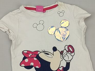 koszula welurowa: T-shirt, Disney, 4-5 years, 104-110 cm, condition - Good