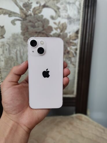 Apple iPhone: IPhone 13 mini, Б/у, 128 ГБ, Розовый, Зарядное устройство, Чехол, Кабель, 80 %