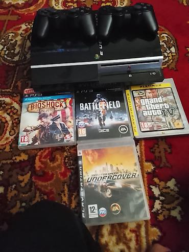 аренда игр: Игровая консоль PlayStation 3 (Fat) с комплектом аксессуаров и дисков — 1