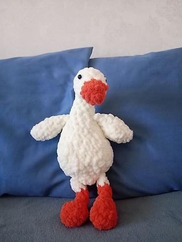 hinduşka kanada: Yumşaq oyuncağ – ördək/qaz fiquru - Material: həcmli, pambıq kimi — 1
