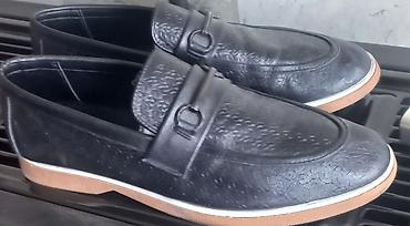 botinka 43: Kişi loafer ayaqqabıları – qara rəng - Üst hissə: naxışlı, hamar — 2
