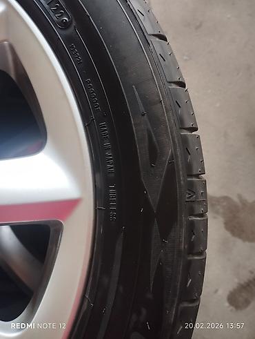 титановая: Комплект колес Honda: оригинальные литые диски R18 с шинами 225/60/18 — 10
