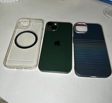 Техника и электроника: IPhone 13, Б/у, 128 ГБ, Alpine Green, Чехол, 84 % — 8