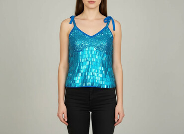 cekinowe bluzki allegro: Women`s top, size S