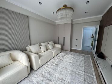 квартира токмок мкр: 2 комнаты, 65 м², Элитка, 10 этаж, Дизайнерский ремонт