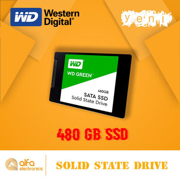 hard disk pc: Brand : Western Digital (WD) Model: Green Power Həcmi: 480 Gb Təyinat