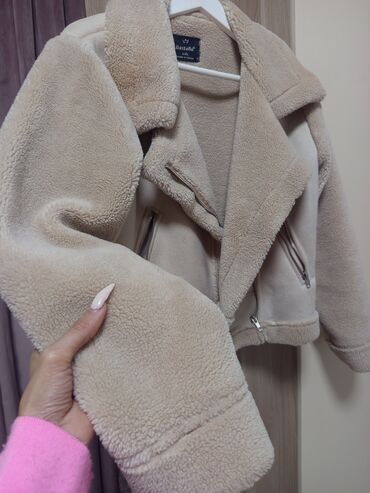 длинные женские кофты: Шуба, Trendyolmilla, S, цвет - Бежевый