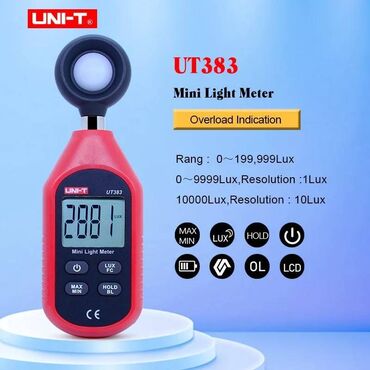 Digər ölçmə cihazları: Lyuksometr Brend UNI-T UT 383 - Işlqlandlrmanl ölcən tester. - 0 ~