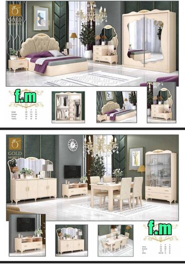 Yataq otağı dəstləri: Gözel görünüşlü yataq destimiz 😍 Qiymet 1100 azn Fabrik istehsalidir — 2