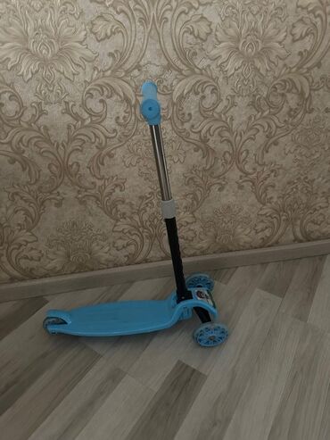 Digər idman və istirahət malları: Bu skuter uşaqlar üçün nəzərdə tutulmuşdur və dayanıqlı üçtəkərli