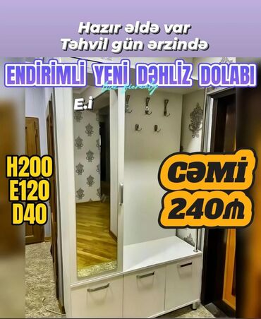 ikinci el mebeller instagram: Dəhliz dolabı, Yeni