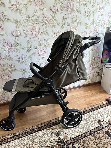 Коляски: Прогулочная коляска Luxmom Libra в оливковом цвете. Стильная и — 2