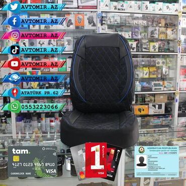 Oturacaq örtükləri: Oturacaq üçün cexol ( örtük, çexol ) istənilən avtomobilə var. Qiymət — 5